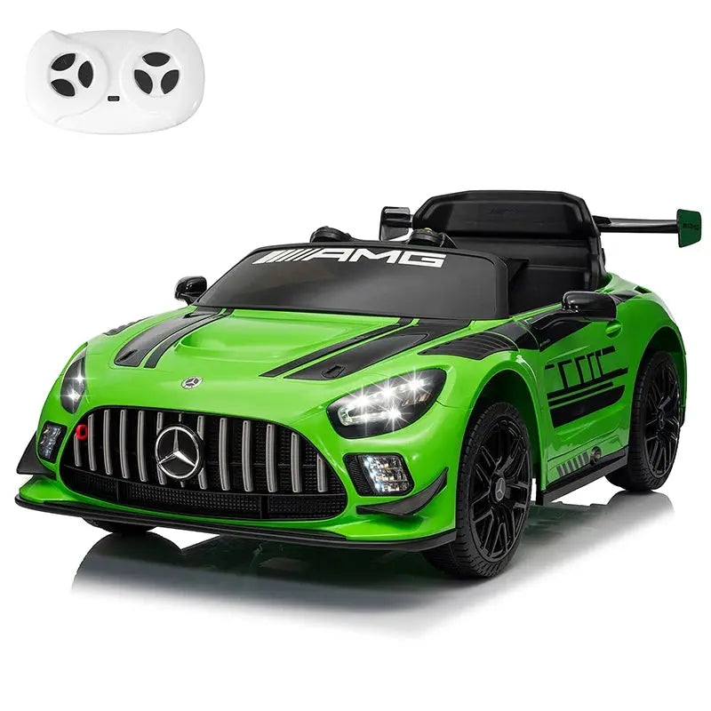 12V Licensed Mercedes-Benz GT3 Kids Ride on Car, Electric Vehicles for Kids Gifts,Ride on Toys with Remote Control, Music Trikidsworld