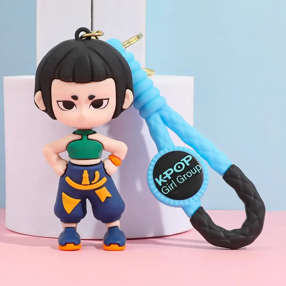 3D Printed Anime Movie Kpop Demon Hunters Girls Derpy Keychains Doll Cute Tiger Action Model Toy Collection Gifts Trikidsworld