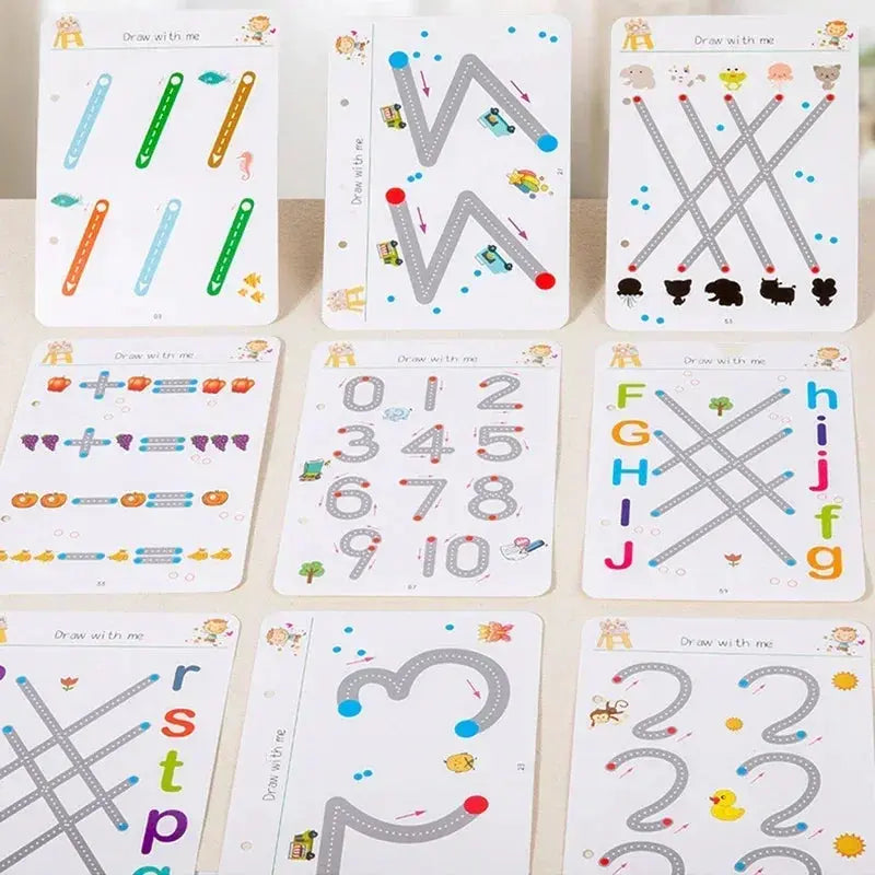 Magical Tracing Workbook Control Training Book Reusable Magic Practice Copybook Children Montessori Drawing Education Stationery Trikidsworld