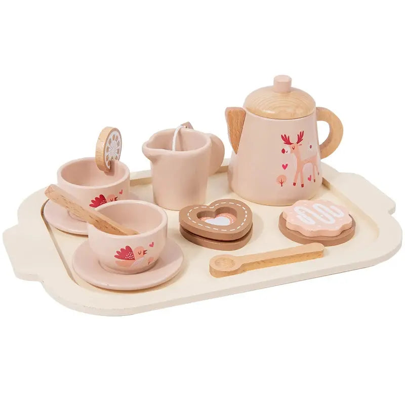 Afternoon Tea Set Wooden Toy Trikidsworld
