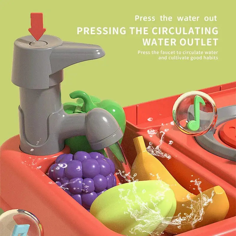 Children's Mini Kitchen Playset – Simulation Utensils & Puzzle Role-Play Toy Trikidsworld