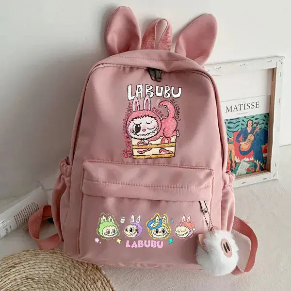 lububu Cute Backpack for Girl Boy Student Teenager Rucksack Women Casual School Bags Travel Rabbit Ears Mochila Birthday Gifts Trikidsworld