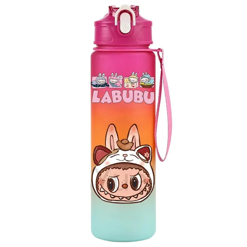 750Ml Cartoon Printed Water Bottle Teenger Student Drinking Portable Cartoon Large Capacity Outdoor Sport Water Cup Kid Gift Trikidsworld