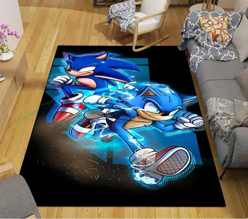 Anime Characters S-Sonics Carpet for Living Room Home Sofa Decoration,Children Game Large Decor Floor Mat Yoga Mat Large Carpet Trikidsworld