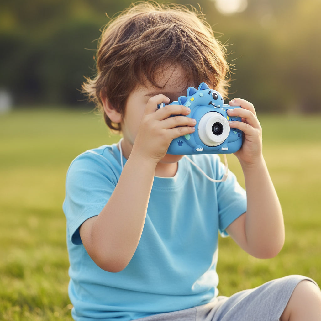 Kids Digital Camera with 32G Card Toy Girl Boy 1080p Hd Screen Outdoor Cartoon Dinosaur Camera Photography Video Birthday Gifts Trikidsworld