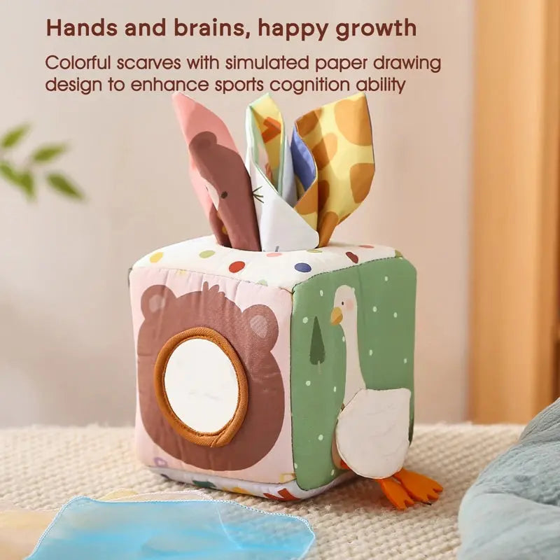 Baby Montessori Toy cotton Magic Tissue Box Finger Exercising Trikidsworld