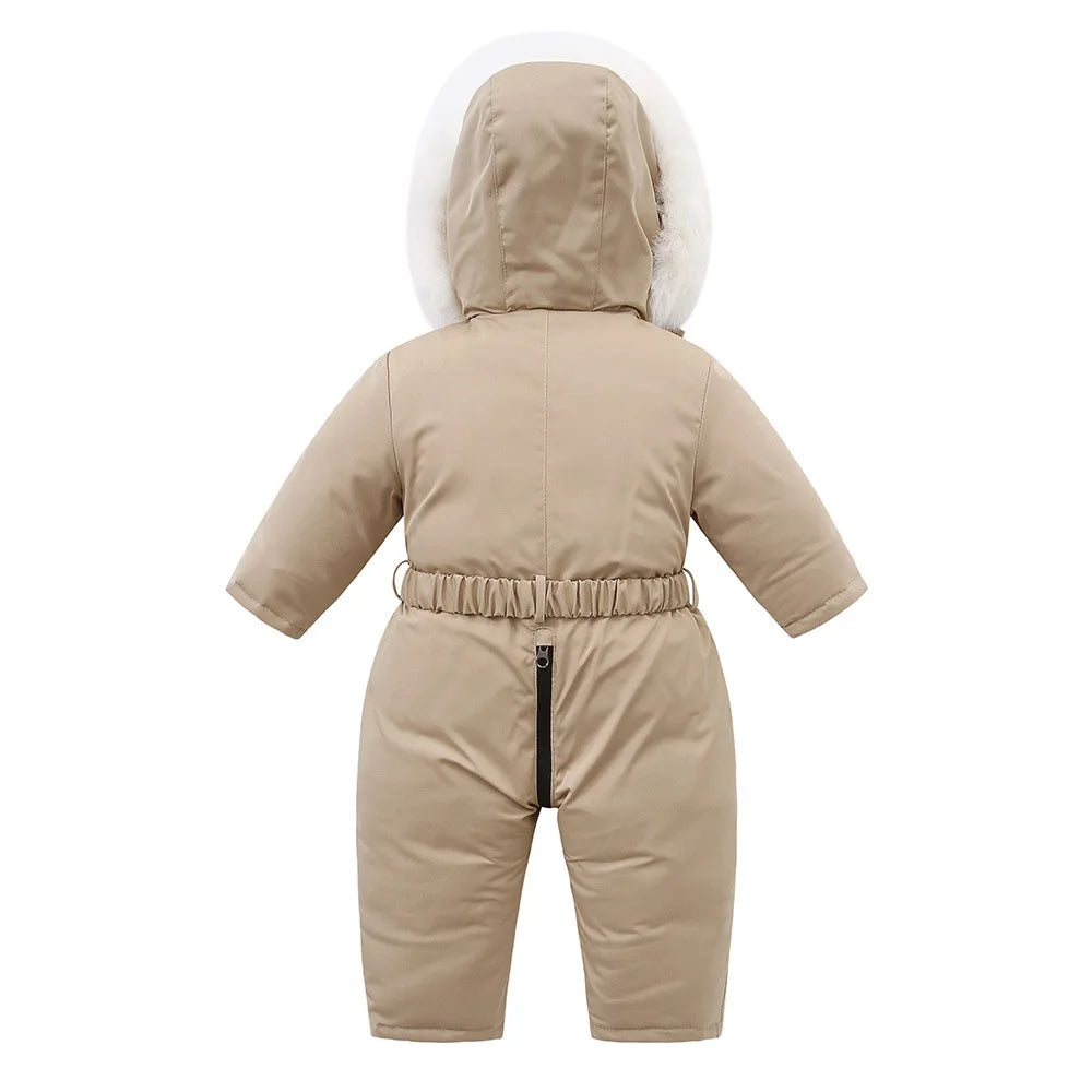 Kids Winter Snowsuit with Hood – Warm One-Piece Snow Suit