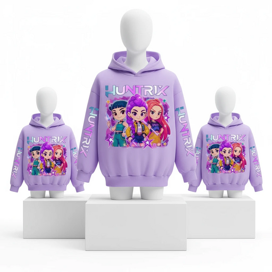 Witch Hunter Group Zoey Cosplay Costume Girls Womens Halloween Party Costumes Demon Hunter Idol Girl Group Purple Casual Hoodie Trikidsworld