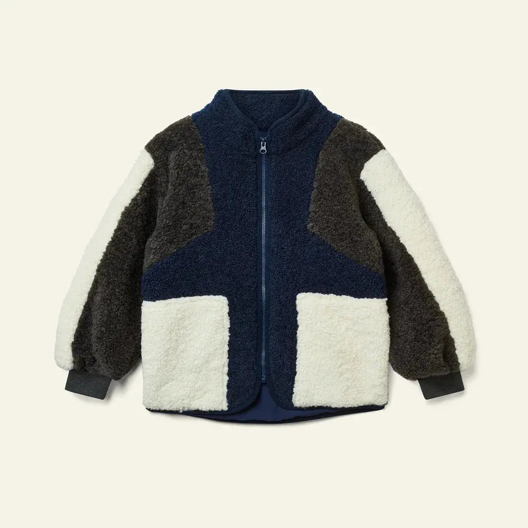 Children's Jacket 2025 Winter New Fashionable Thickened Warm Splicing Boys' Jacket Pure Cotton Plush Versatile Children's Vest Trikidsworld