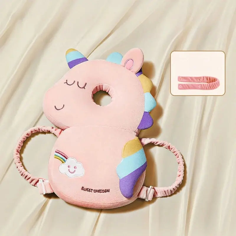 Baby Head Protection Backpack Pillow Toddler Head Safety Pad Cushion Anti-fall Head Protection Pillow Highly Elastic Breathable Trikidsworld