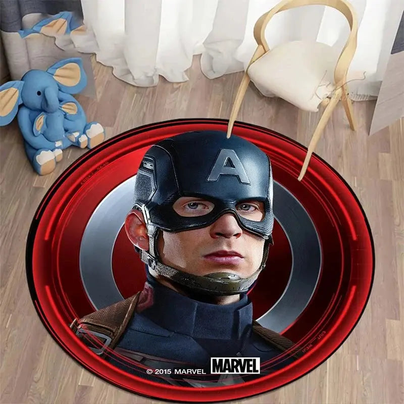 Marvel Round Carpet with Disney Heroes Trikidsworld