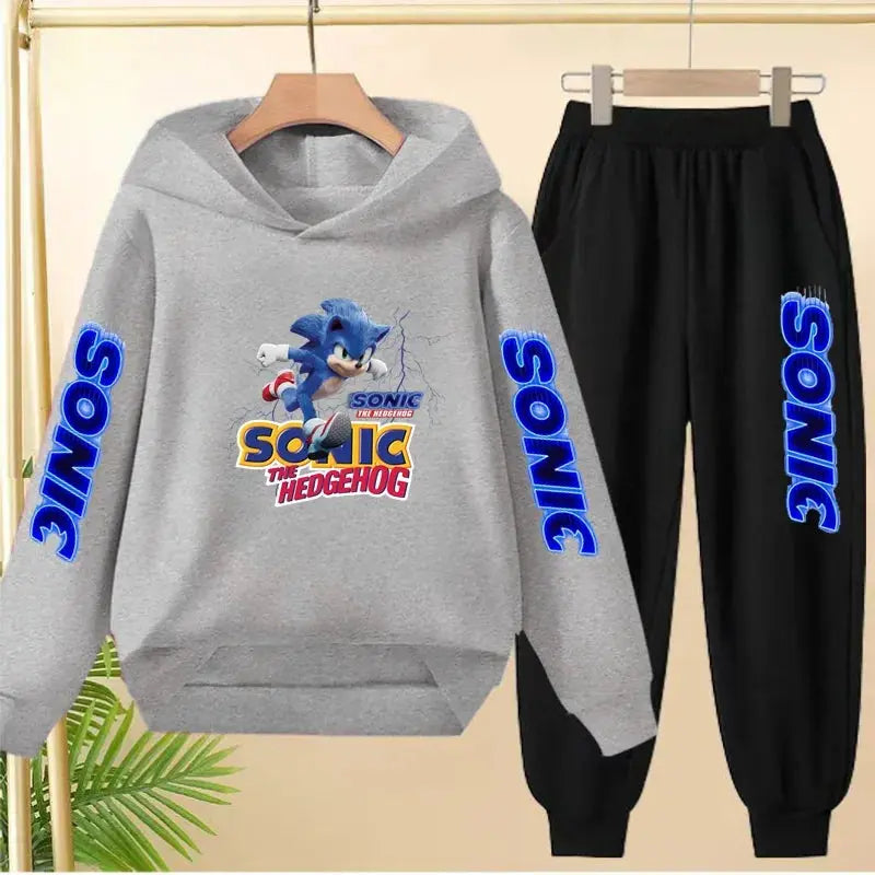 Sweat à capuche d'automne pour enfants de 3 à 12 ans, produits Anime, vêtements de sport, pull + pantalon, ensemble deux pièces Trikidsworld