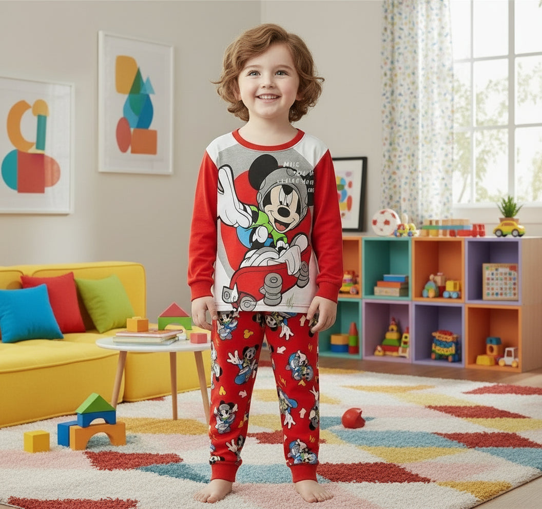 Spring Autumn Children's Mickey Clothing Sets Boys Sleepwear Clothes Kids Iron Man Pajamas Set Baby Girls Cotton Cartoon Pijamas Trikidsworld