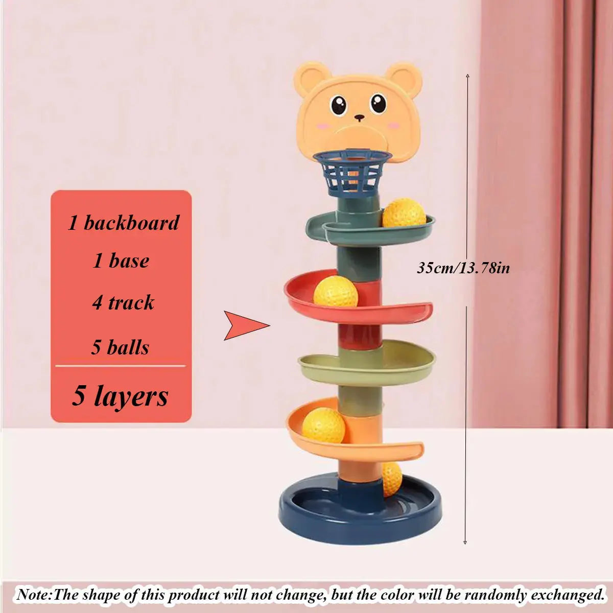 Different Layers Baby Track Rolling Ball Toy Early Educational Puzzle Toy for Children Montessori Sliding Track Tower Kids Gift Trikidsworld