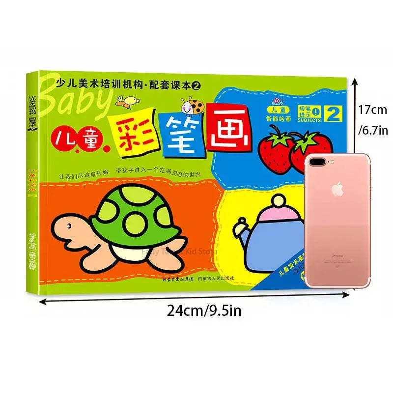 Random One 31 Pages Small Hand Coloring Book For 2-6-Year-Old Children Color Books For Kids Drawing Books Learn To Draw Painting Trikidsworld