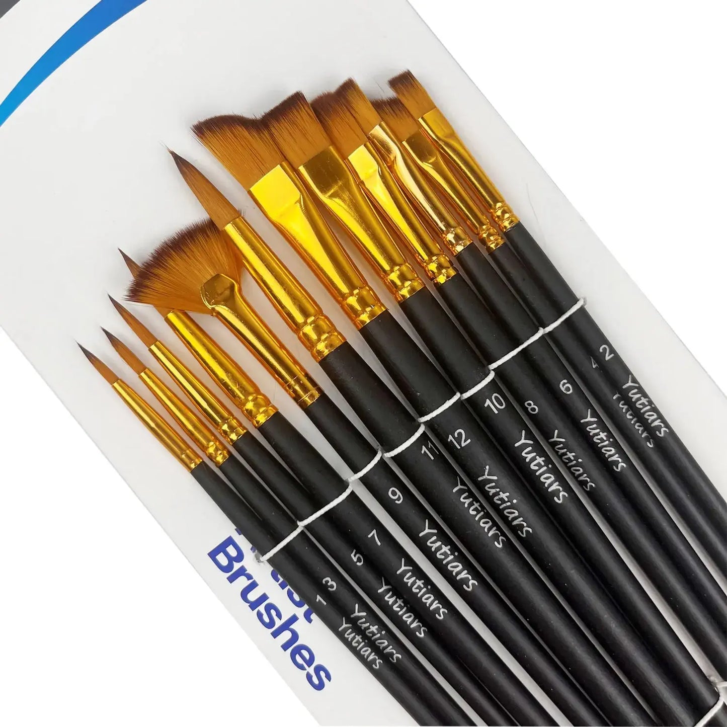 12/24pcs Professional Artist Painting Brush Oil Painting Watercolor Set For Oil, Acrylic, Canvas, Gouache,Includes Fine Detail Trikidsworld