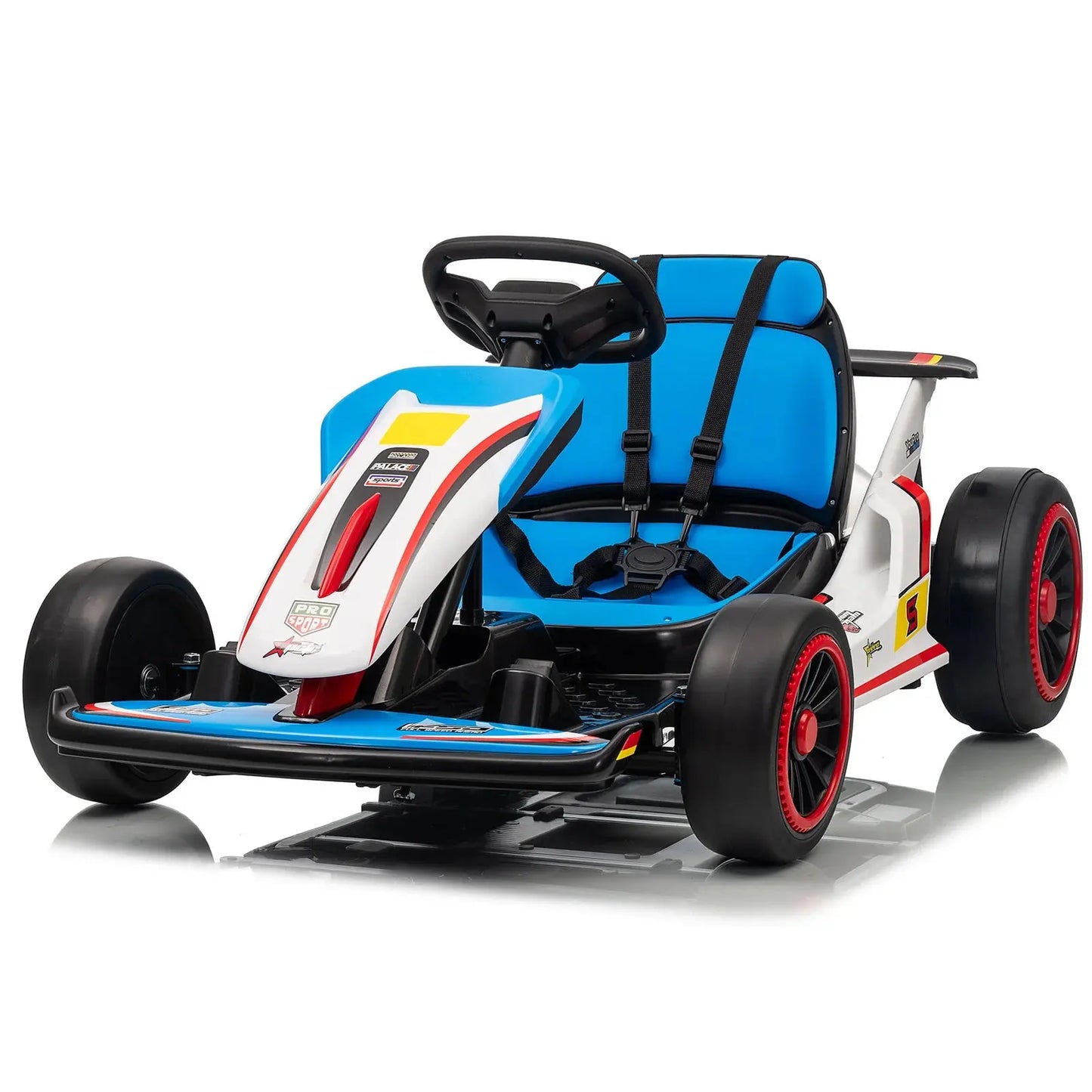 MUKIDY 24V Electric Go Kart,Drift Cart for 6+ Kids Gifts,Battery Powered Outdoor Ride on Toy Car Kids Go Kart with Safety Belt Trikidsworld