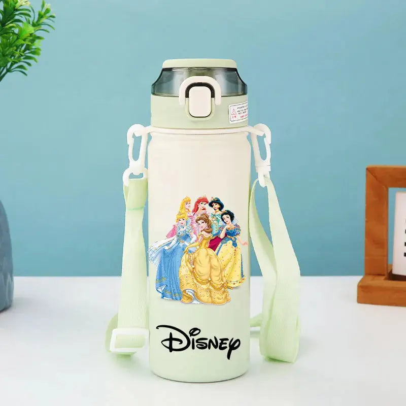 Disney Princess Thermos Bottle – Elsa, Straw & Strap Trikidsworld