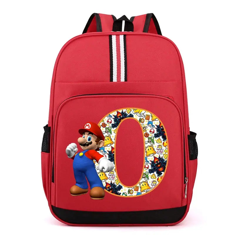 Super Mario Kids Backpack – Cartoon A-Z Schoolbag for Boys Trikidsworld