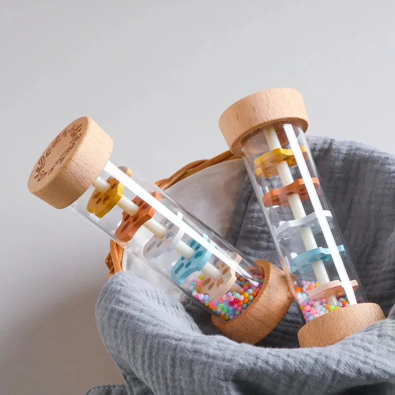 Colorful Musical Rain Stick Hourglass Rattle Trikidsworld