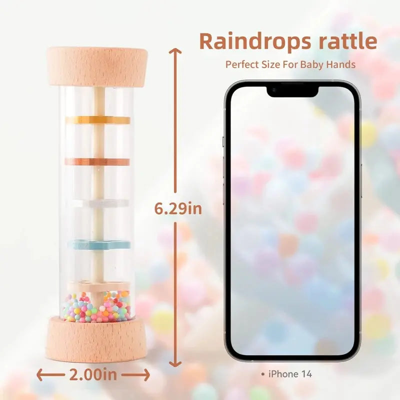 Colorful Musical Rain Stick Hourglass Rattle Trikidsworld