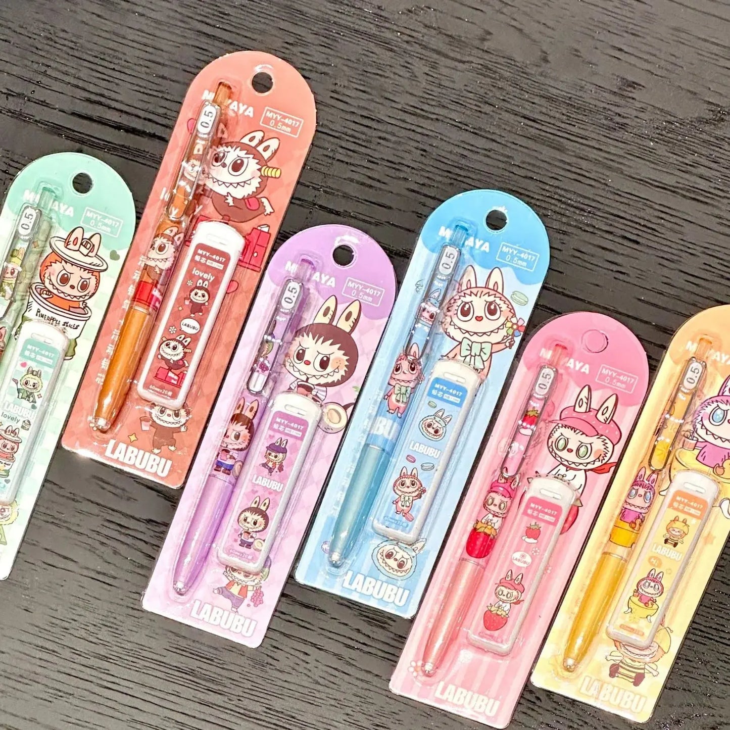 1/6pcs New Mechanical Pencil Set Cartoon Cute Automatic Pencils Student Writing Pens Stationery Gifts For Kids Trikidsworld