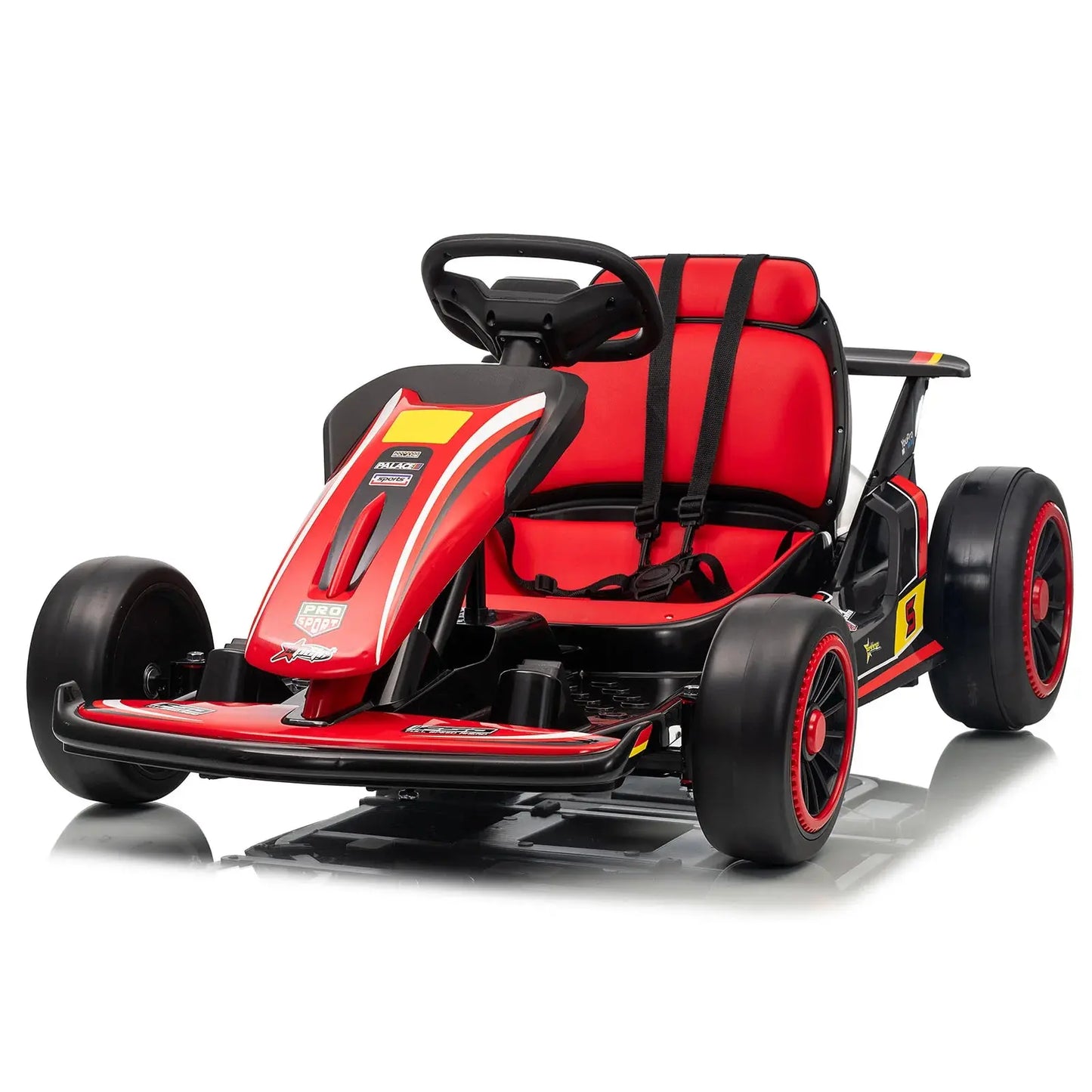 MUKIDY 24V Electric Go Kart,Drift Cart for 6+ Kids Gifts,Battery Powered Outdoor Ride on Toy Car Kids Go Kart with Safety Belt Trikidsworld