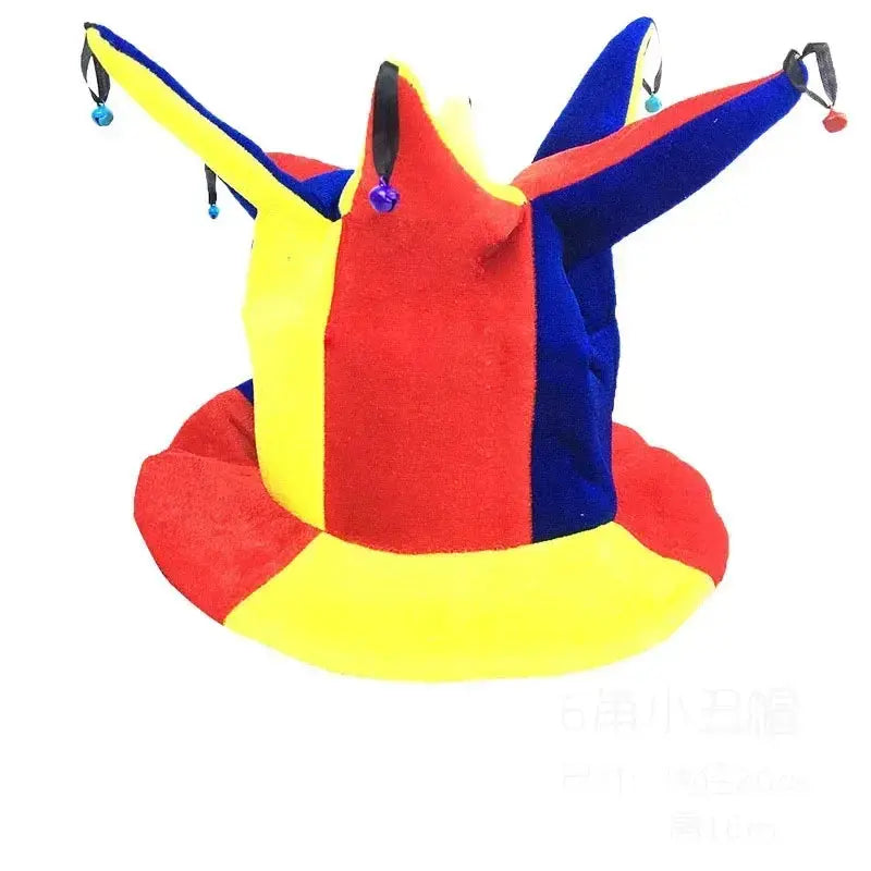 Adult Halloween Fancy Dress Up Hat Stage Show Props Clown Funny Dress Up Clown Hat Carnival Birthday Cake Cap Trikidsworld