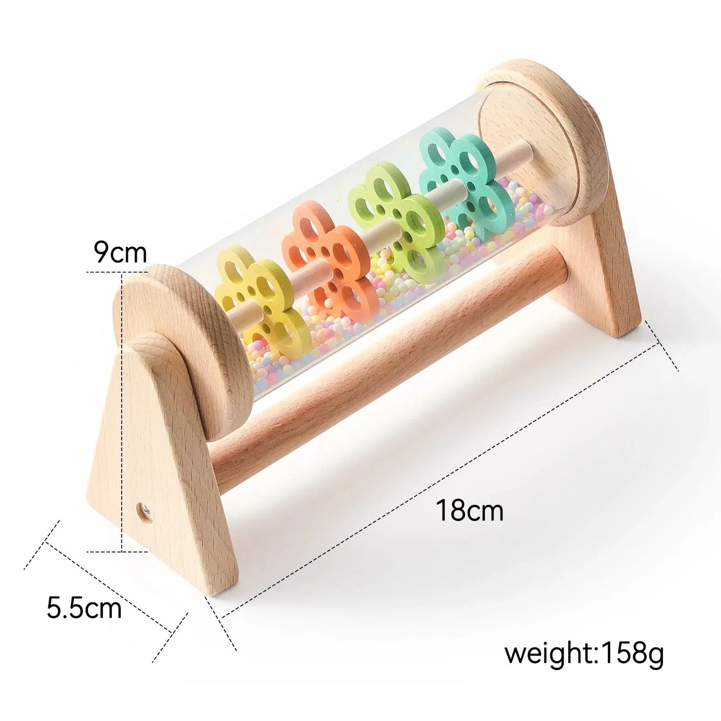 Colorful Musical Rain Stick Hourglass Rattle Trikidsworld