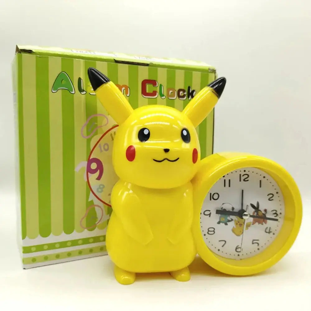 Anime Pokemon Pikachu Figures Clock Catoon Kawaii Model Action Decoration Toy Children Alarm Pointer Watch Student Kids Gift Trikidsworld