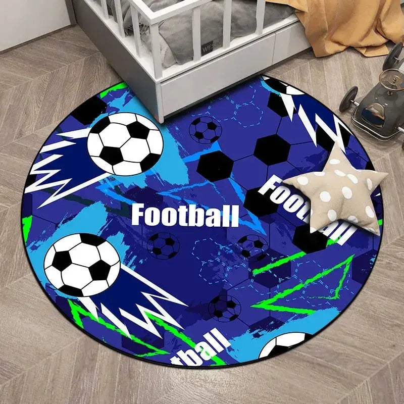Soccer Round Carpet for Home Decor Trikidsworld