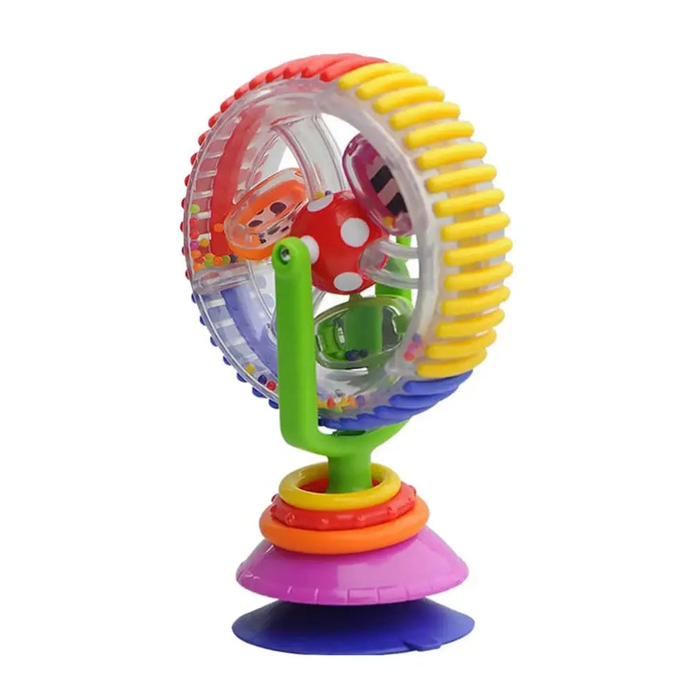 Baby Rotating Ferris Wheel Rattle with Suction Cup Rattle Toy Funny Feeding Plaything for Early Development Babies and Toddlers Trikidsworld