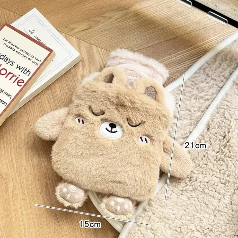 Kawaii Insulation Hot Water Bottle Plush Rubber Hand and Foot Belly Warmer Explosion-proof Hot Water Bag for Women Period Cute Trikidsworld