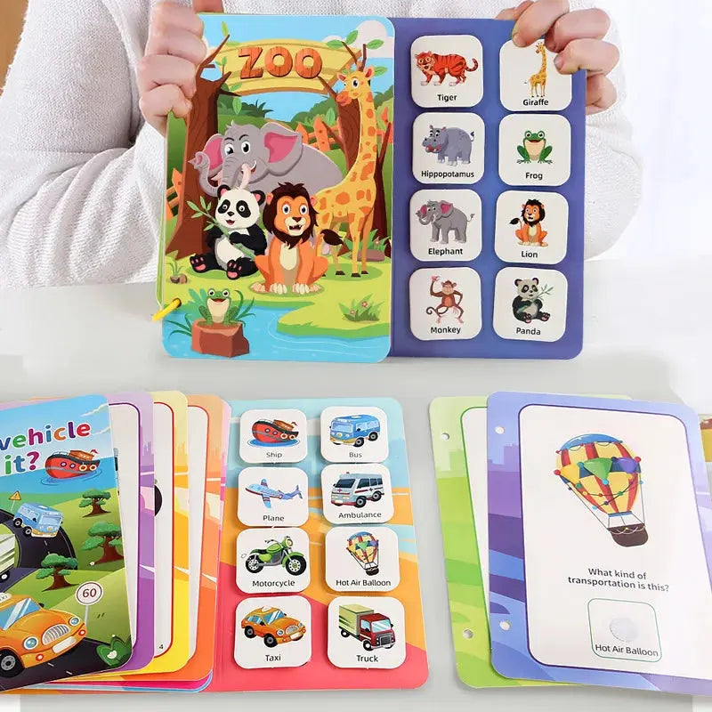 Children Early Education Quiet Busy Paste a Book Baby DIY Puzzle Sticker Montessori Toy Portable Educational Toy Sticker Book Trikidsworld