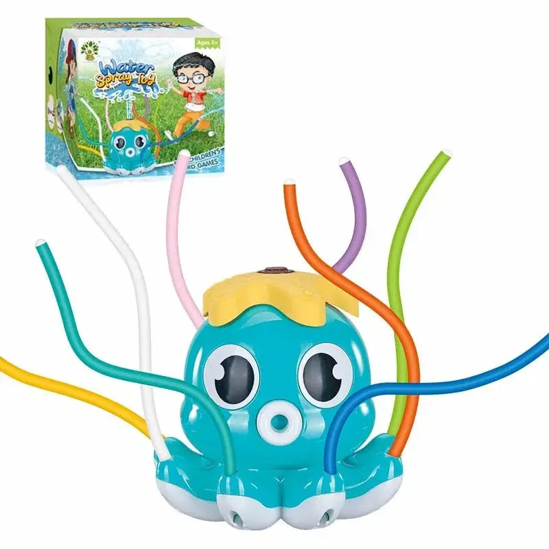 Sprinkler Rotating Spray Outdoor Games for Kids Garden Octopus Summer Water Toy Backyard Yard Cartoon Splash Baby Bath Toys Gift Trikidsworld
