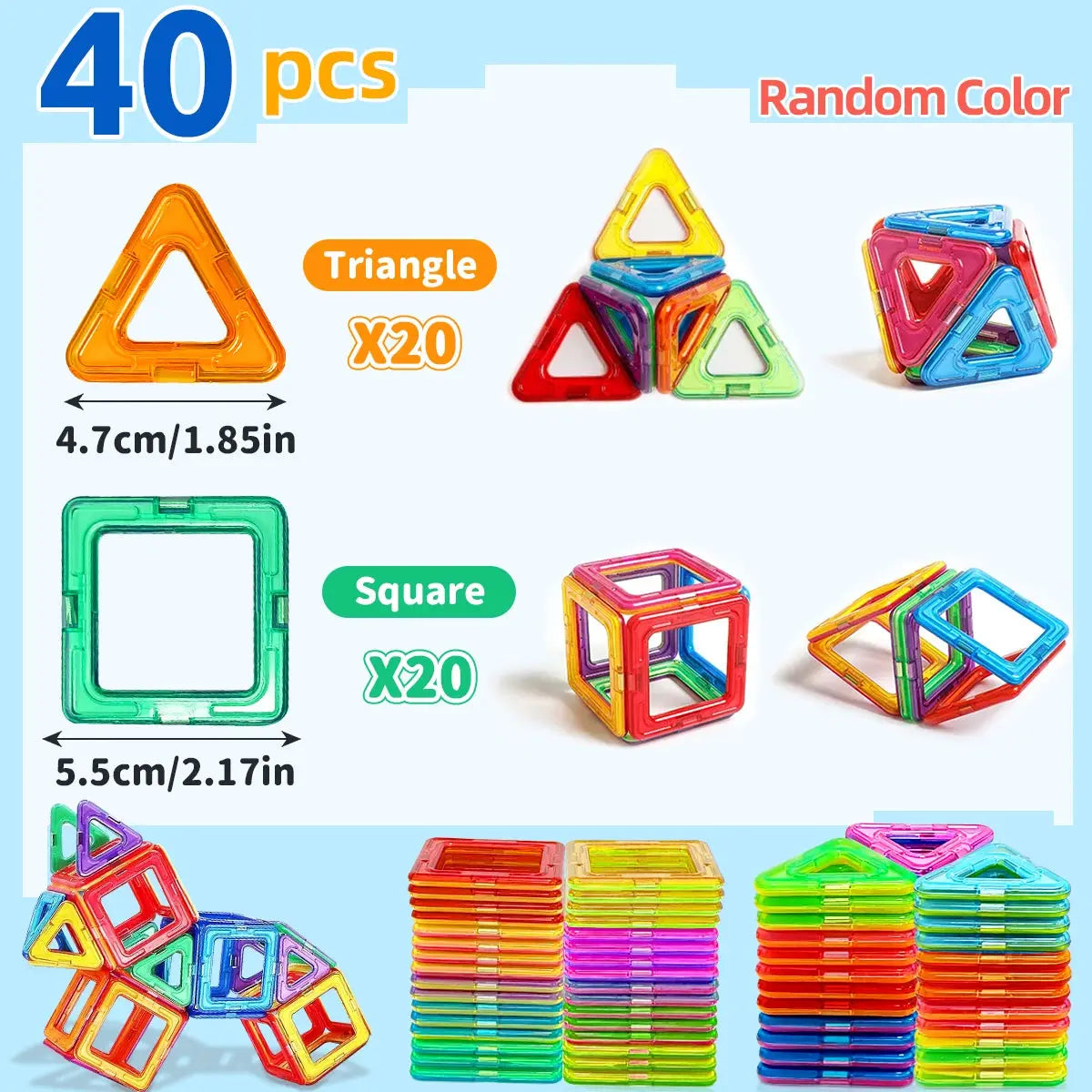 Magnetic Building Blocks Learning Educational Toys Trikidsworld