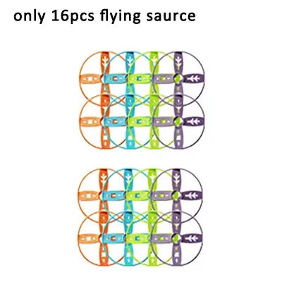 Flying Saucer Disc Launcher Kids Flying Toys Pull String UFO Throw Catch Outdoor Sport Propeller Children Toys Gift For Boy Girl Trikidsworld