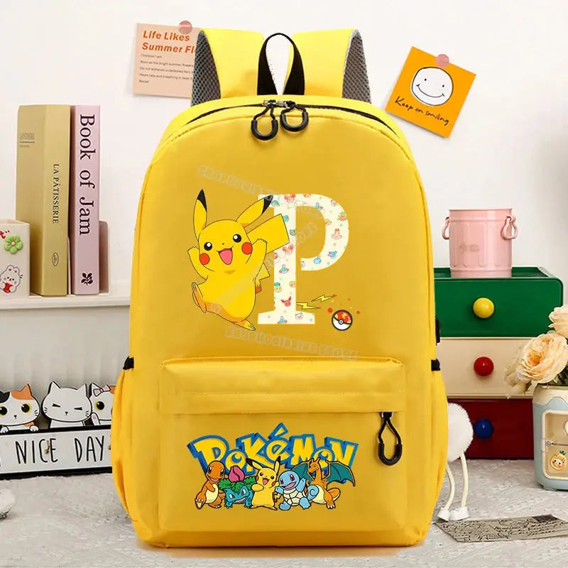 Pokemons School Bag Cartoon Backpack Trikidsworld