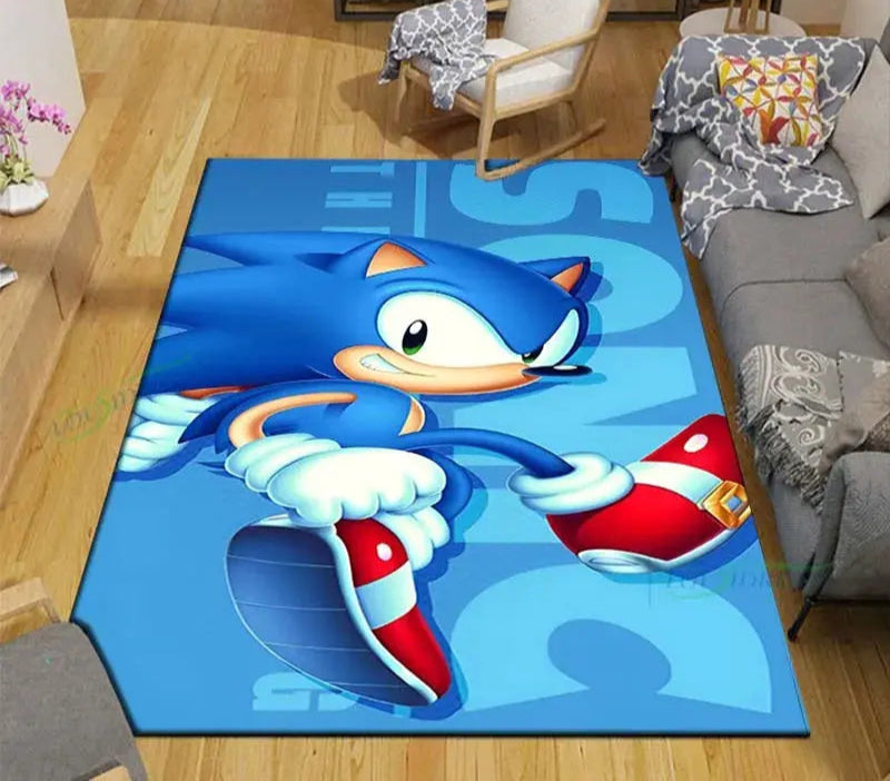 Anime Characters S-Sonics Carpet for Living Room Home Sofa Decoration,Children Game Large Decor Floor Mat Yoga Mat Large Carpet Trikidsworld