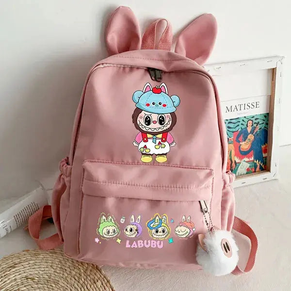 lububu Cute Backpack for Girl Boy Student Teenager Rucksack Women Casual School Bags Travel Rabbit Ears Mochila Birthday Gifts Trikidsworld