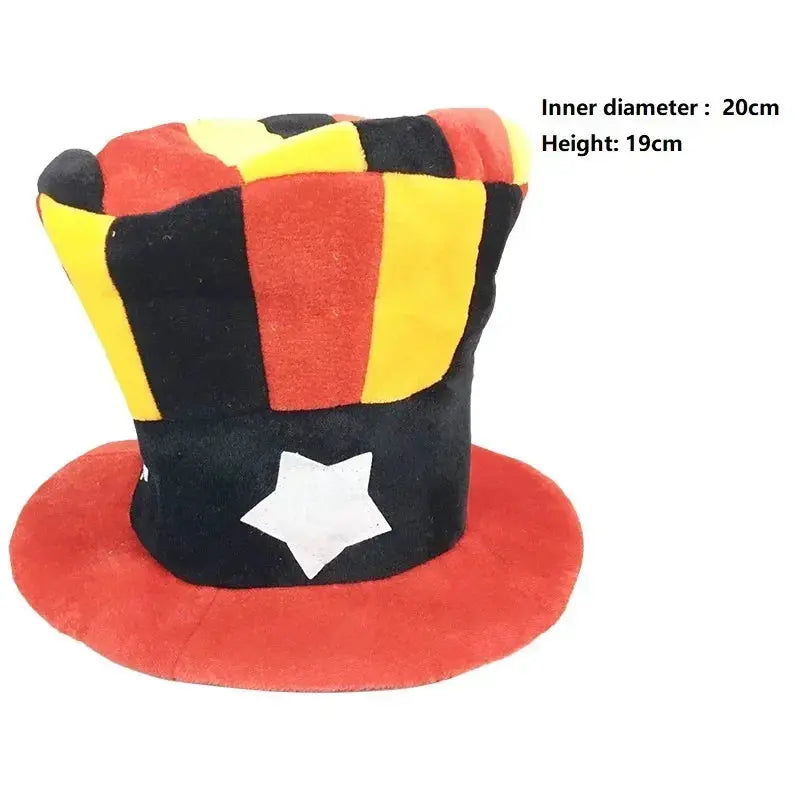 Adult Halloween Fancy Dress Up Hat Stage Show Props Clown Funny Dress Up Clown Hat Carnival Birthday Cake Cap Trikidsworld