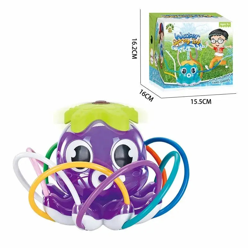 Sprinkler Rotating Spray Outdoor Games for Kids Garden Octopus Summer Water Toy Backyard Yard Cartoon Splash Baby Bath Toys Gift Trikidsworld