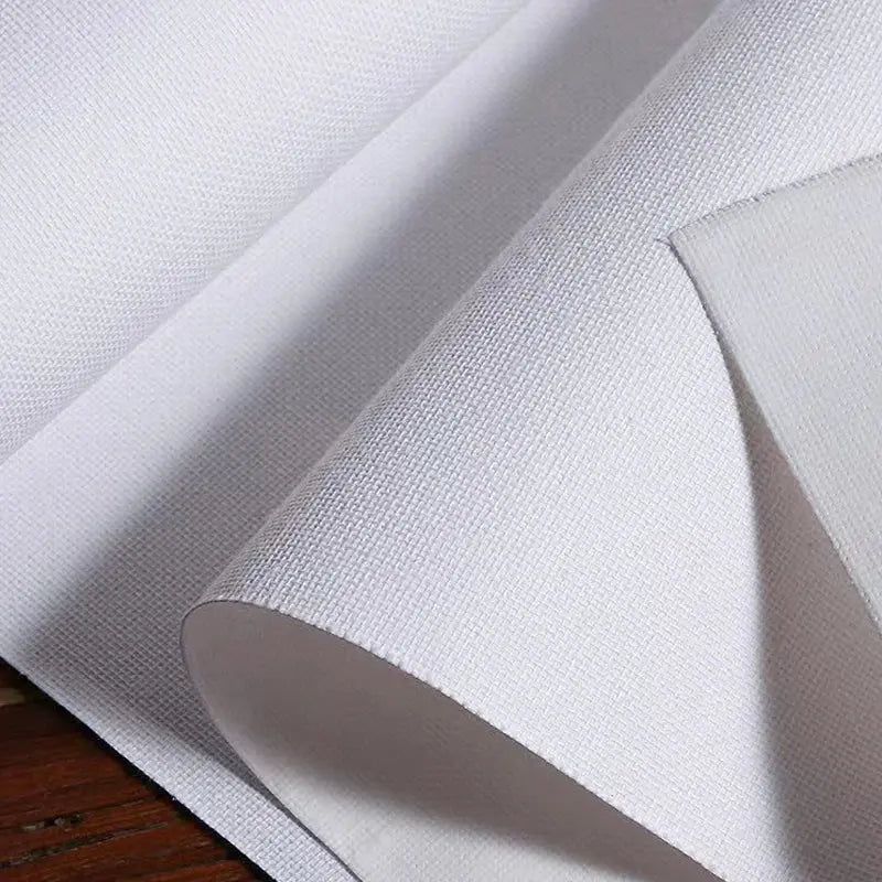 5M/Roll Cotton Canvas Roll,White Blank Specialized Suitable for Oil Painting,Acrylic Pigments,27,37,47,,57,67,77,87cm Wide,HB-02 Trikidsworld