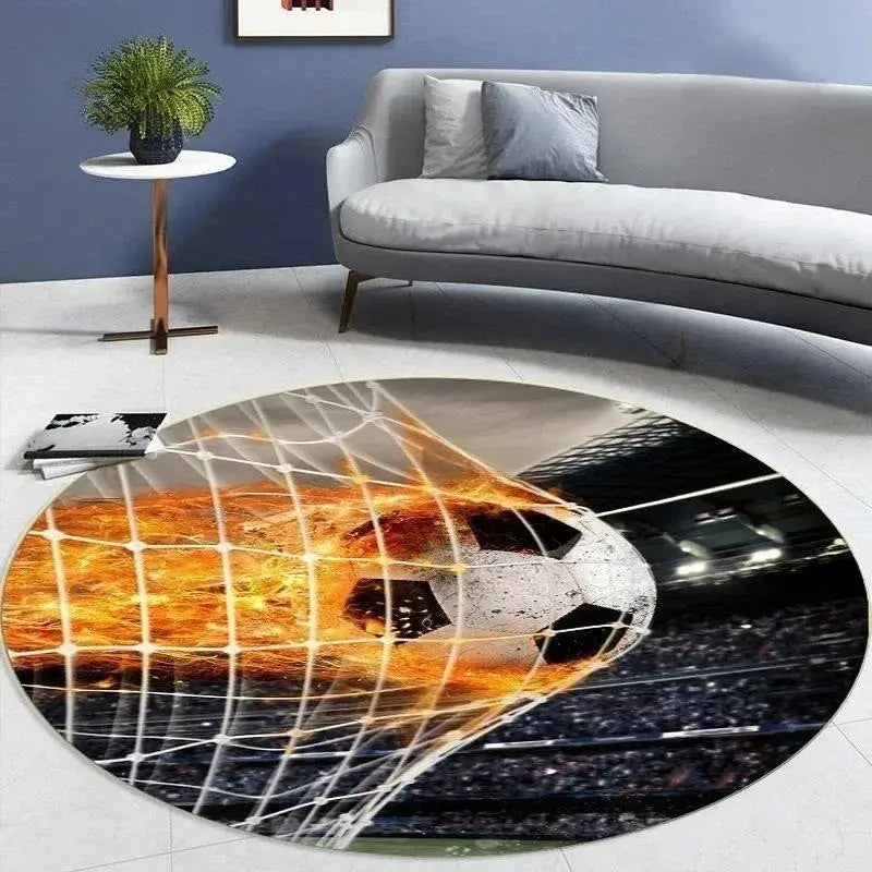 Soccer Round Carpet for Home Decor Trikidsworld