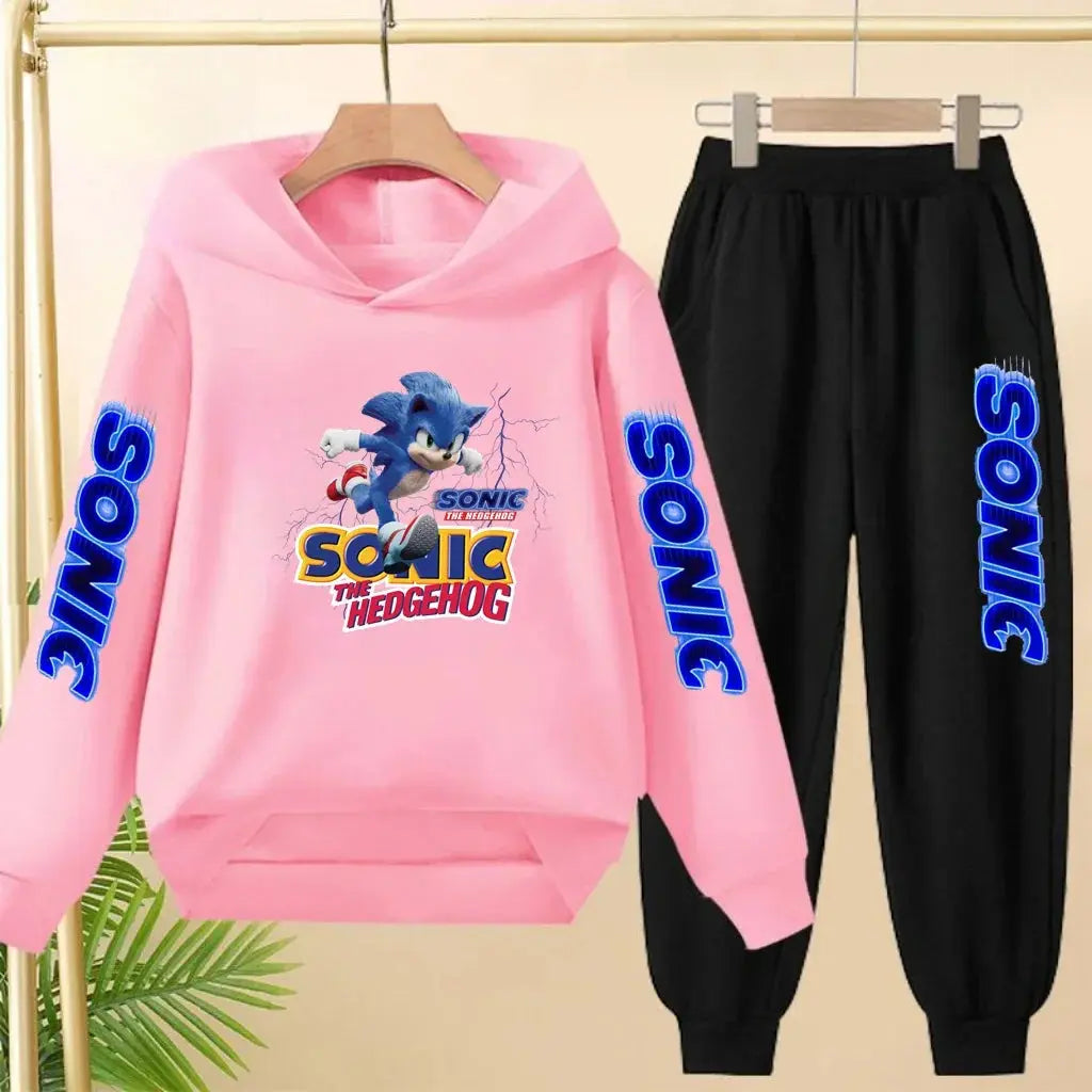 Sweat à capuche d'automne pour enfants de 3 à 12 ans, produits Anime, vêtements de sport, pull + pantalon, ensemble deux pièces Trikidsworld