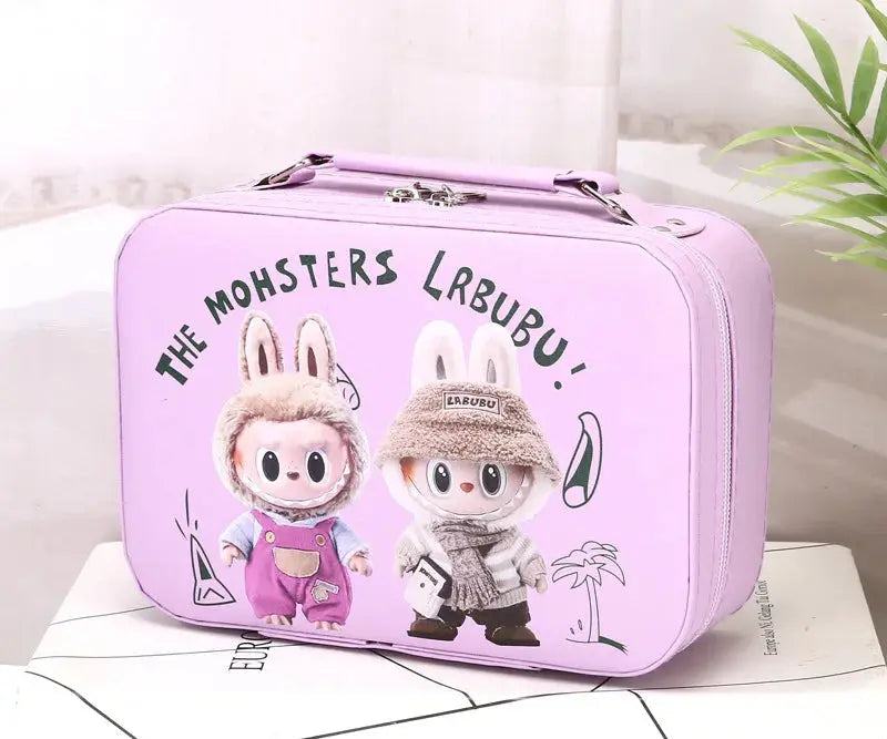 New Cute Cartoon Monster Doll Makeup Bag Multi Functional Handheld Portable Small Square Storage Bag Children's Birthday Gift Trikidsworld