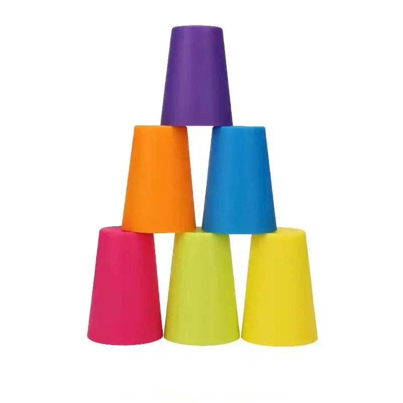 Stack Cup Speed Game Toys with Card Color Cognition Logic Montessori Toys for Parent-child Interactive Children Early Education Trikidsworld
