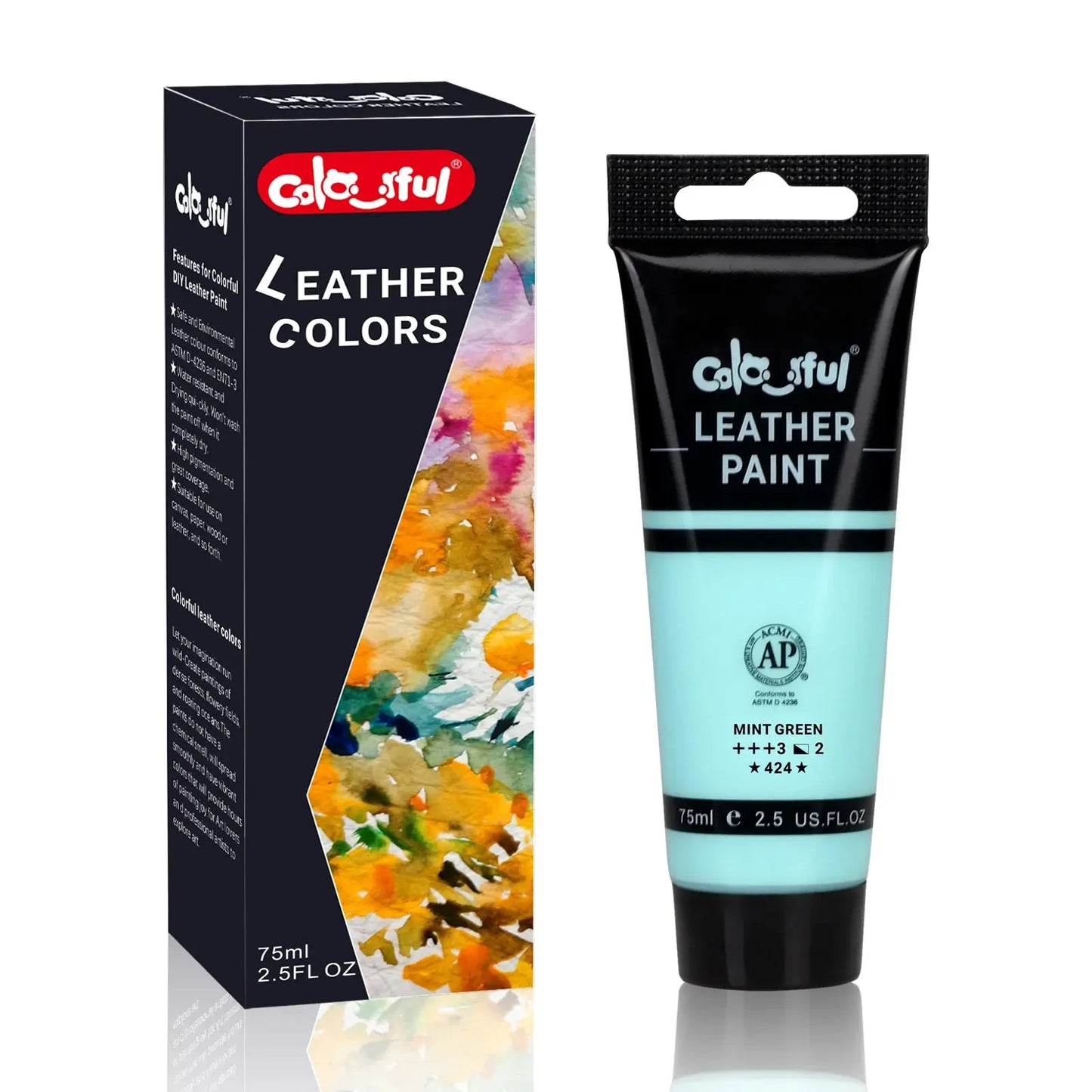 Acrylic Leather PigmentPaint set 12 Colors Leather For Bags,Shoe,Crafts DIY Waterproof Never Fading Leather Repair paint pigment Trikidsworld