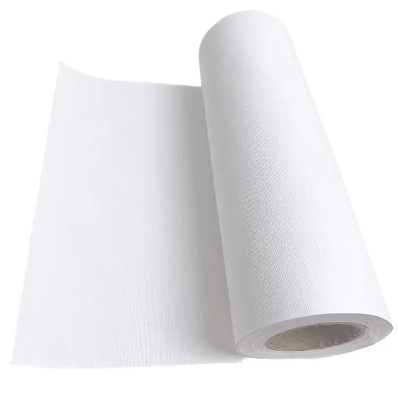 5M/Roll Cotton Canvas Roll,White Blank Specialized Suitable for Oil Painting,Acrylic Pigments,27,37,47,,57,67,77,87cm Wide,HB-02 Trikidsworld