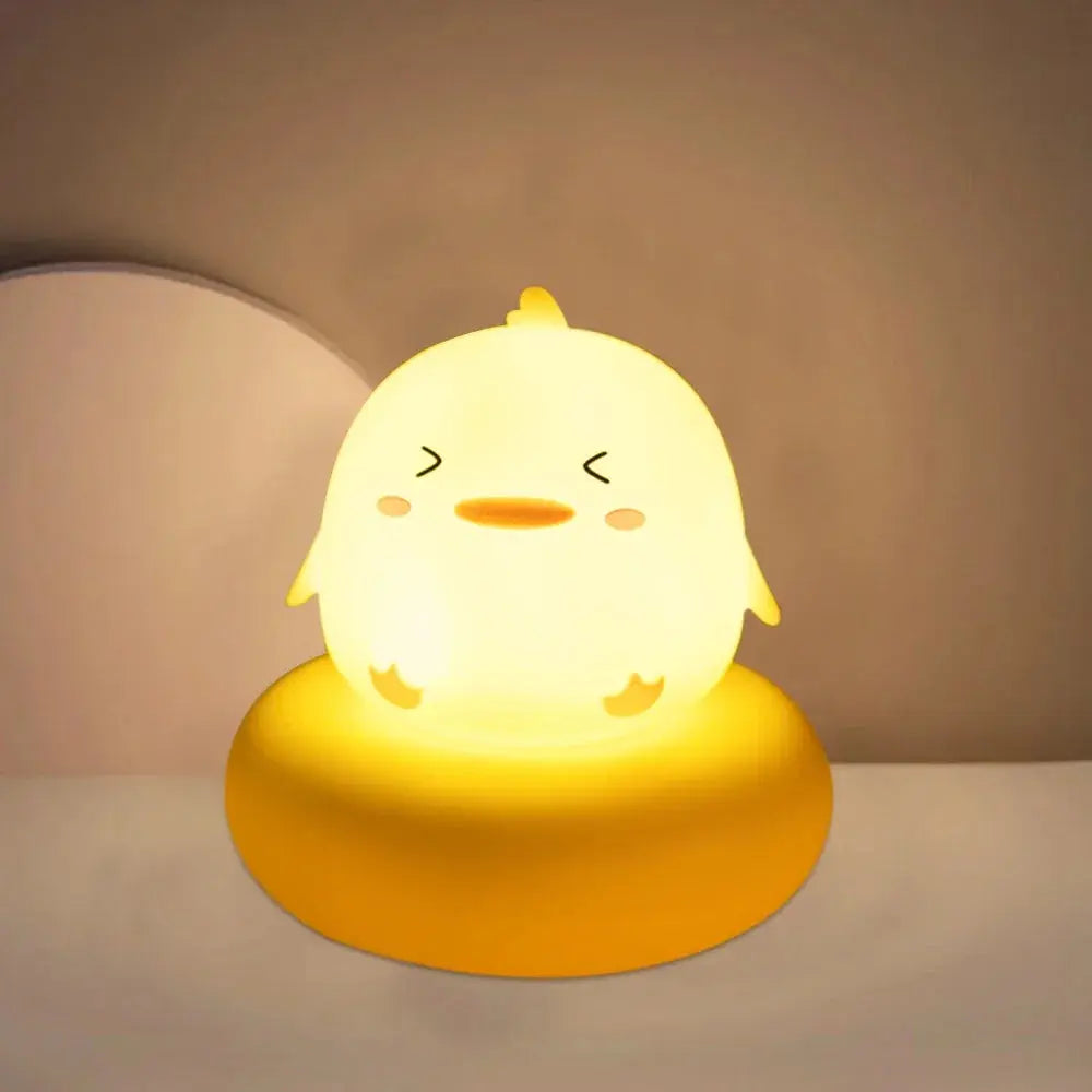 Cute Animal Night Light Novelty 3 Level Dimmable Nursery Nightlight USB Rechargeable Table Lamp for Breastfeeding Toddler Baby Trikidsworld